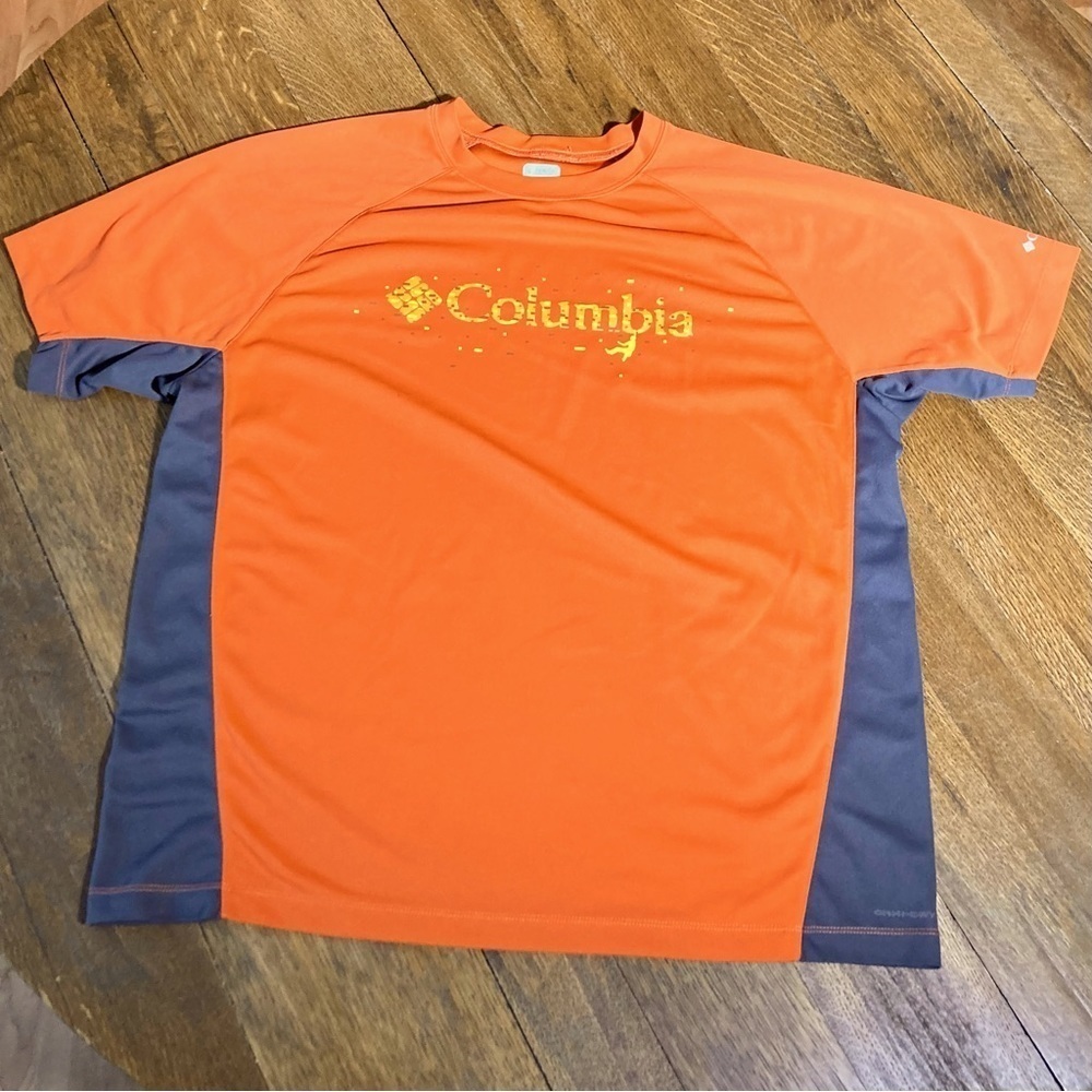 Columbia Titanium T-Shirt Men's Size XXL Orange Activewear Omni-Dry